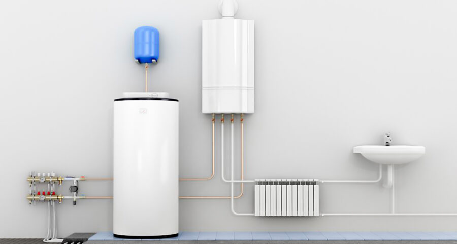 لوله های متصل به زیر پکیج دیواری