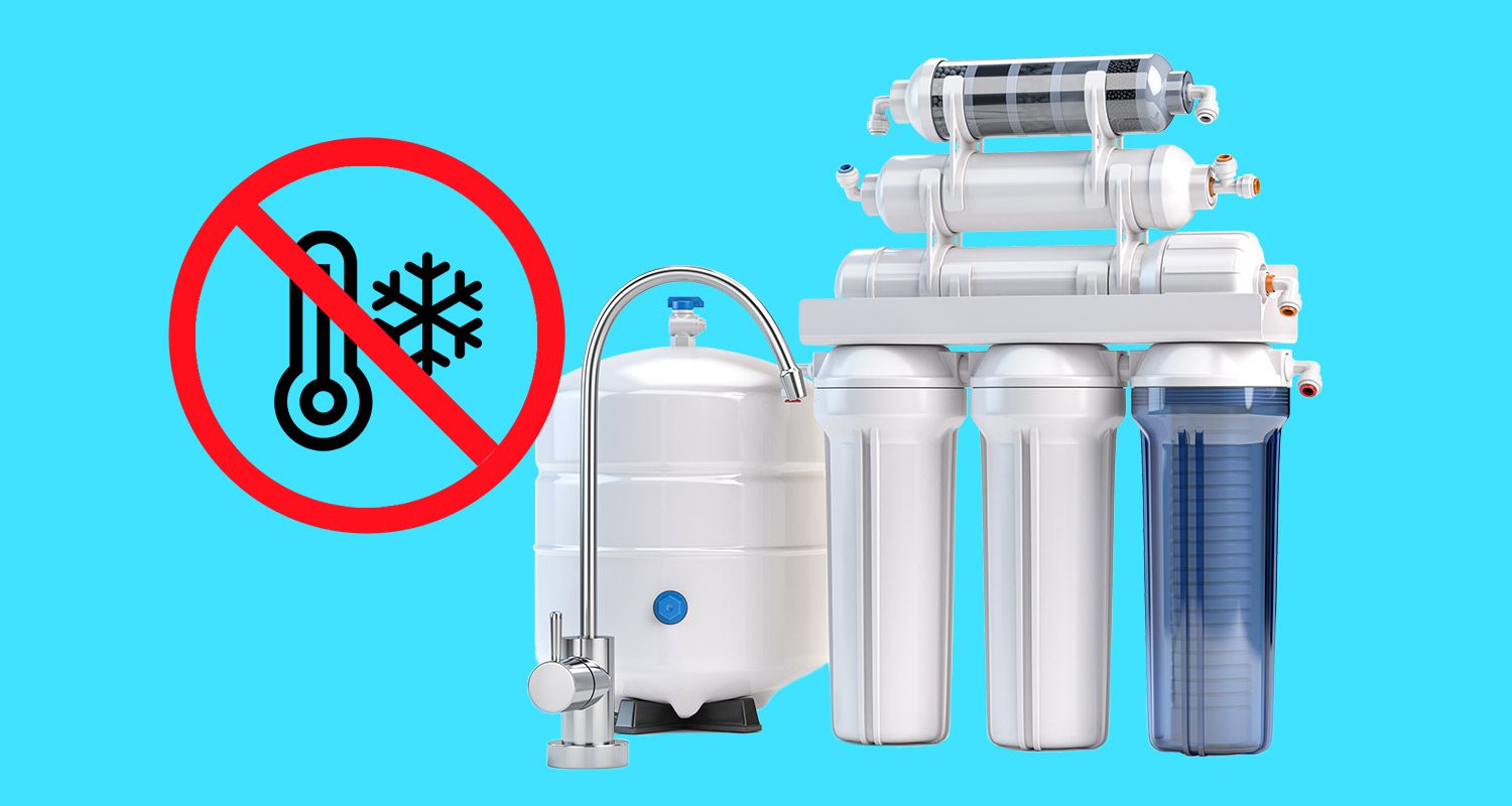 دستگاه تصفیه اب نباید یخ بزند